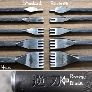 Reverse blade hole punches (4mm : space bettween prongs)〈5types〉【Specially made items】 　