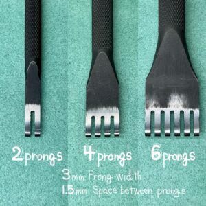 Thonging Chisel (2mm:prong width/ 1.5mm:space between prongs)【Specially made items】