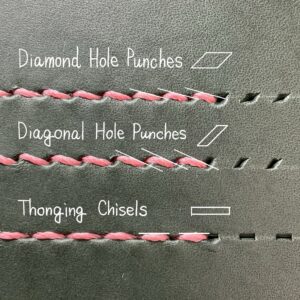 Thonging Chisel (2mm:prong width/ 2.8mm:space between prongs) 【Specially made items】