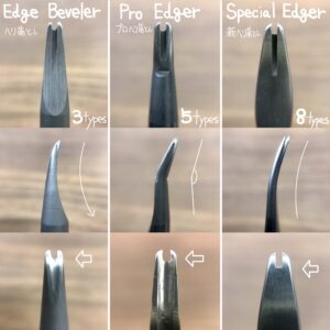 Special Pro Edger【Ebony】5types/ Includes: Sharpening Rod, Water resistant paper no.800, no.1200 and Polishing compound(Specially made items limited)【Specially made items】