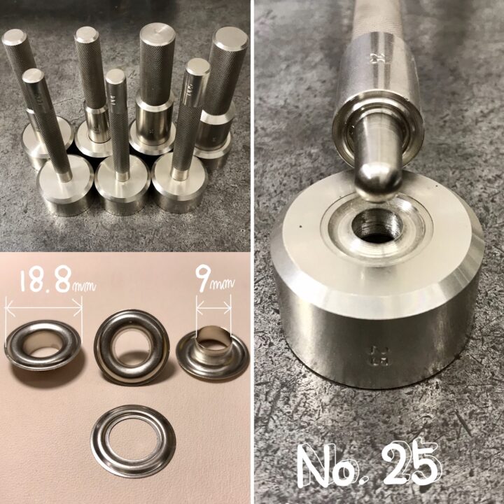 最新人気 ハトメ No.23 ニッケル 20個入り 内径約9mm