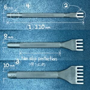 Thonging Chisel (2mm:prong width/ 2.8mm:space between prongs) 【Specially made items】