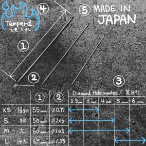 丸針 (革手縫い専用) 全4種類