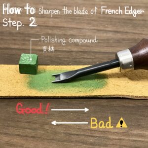 Special French Edger【Ebony】(3types)  Includes: Water resistant paper no.1200 and Polishing compound 【Specially made items】