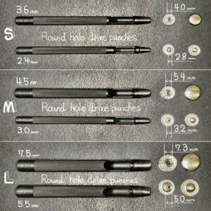 バネホック打 (大) metal fittings: No.5(HASI HATO)/ 12.5mm(PRIM)