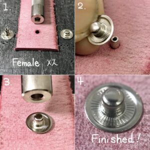 バネホック打　大 【metal fittings: No.5(HASI HATO)/ 12.5mm(PRIM)】