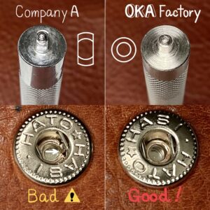 バネホック打　大 【metal fittings: No.5(HASI HATO)/ 12.5mm(PRIM)】