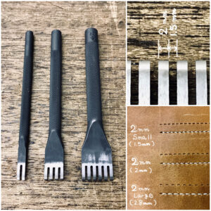 Thonging Chisel (2mm : prong width)  (1.5mm : space between prongs)【Specially made items】