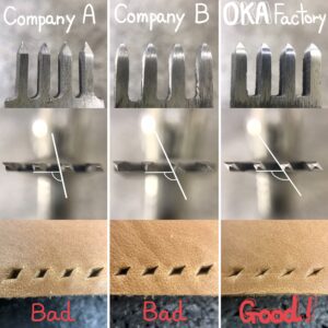 Reverse blade hole punches (3mm : space bettween prongs)〈3types〉【Specially made items】