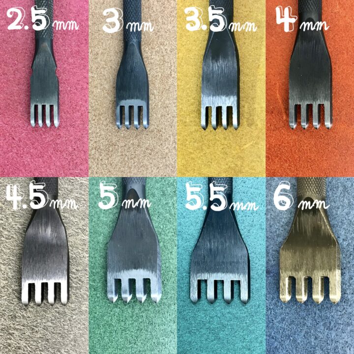 菱目打 5.5mmピッチ【特注工具販売】｜製品紹介｜レザー工具、レザークラフト用工具の企画・製造 | 岡製作所 | 市川市