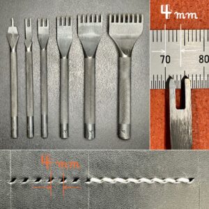 Weaver Leather Supply Diamond Stitching Chisel Set, 3mm, stainless steel  for Leather Craft DIY