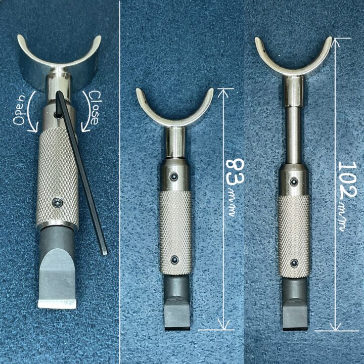 Pro Adjustable Swivel knife【L/ 13mm】(Built-in miniature precision bearing)  Includes: Regular Type-Blade No.2/ Allen key, Item list