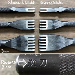 Reverse blade hole punches (3mm : space bettween prongs)〈3types〉【Specially made items】