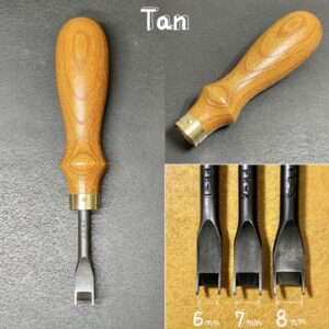 Special French Edger【Tan】(3types)  Includes: Water resistant paper no.1200 and Polishing compound 【Specially made items】