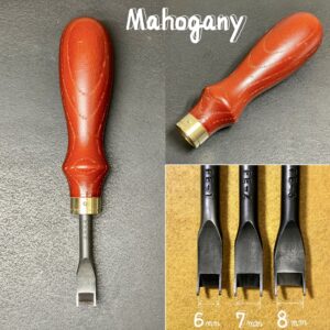 Special French Edger【Mahogany】(3types)  Includes: Water resistant paper no.1200 and Polishing compound 【Specially made items】