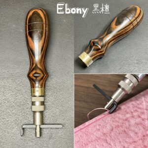 Special Stitching Groover【Ebony】Includes: Polishing compound 【Specially made items】