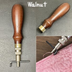 Special Stitching Groover【Walnut】Includes: Polishing compound 【Specially made items】