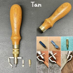 Special Pro Stitching Groover【Tan】Includes: blade, Small spoon, Divider blade, Allen key and Polishing compound【Specially made items】