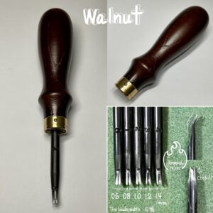 Special Pro Edger【Walnut】5types/ Includes: Sharpening Rod, Water resistant paper no.800, no.1200 and Polishing compound 【Specially made items】