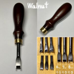 Special French Edger【Walnut】(3types)  Includes: Water resistant paper no.1200 and Polishing compound 【Specially made items】