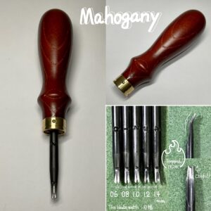 Special Pro Edger【Mahogany】5types/ Includes: Sharpening Rod, Water resistant paper no.800, no.1200 and Polishing compound 【Specially made items】