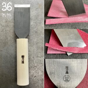 Skiving Knife 36mm (Japanese Style) Includes: Polishing compound