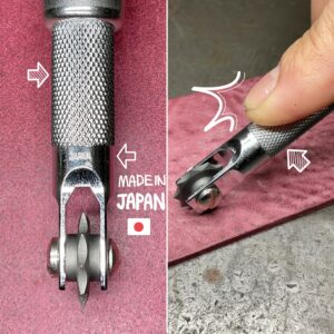 特選 ステッチルレット【タン】3mm/ 4mm/ 5mm/ 6mmコマ付き【特注工具販売】