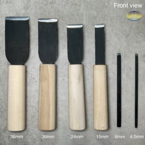 革包丁 24mm (青棒付き: 研磨剤) 火造り品