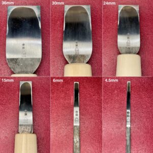 革包丁 24mm (青棒付き: 研磨剤) 火造り品