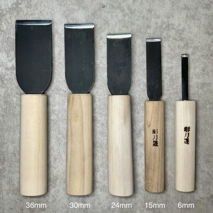 革包丁 24mm (青棒付き: 研磨剤) 火造り品