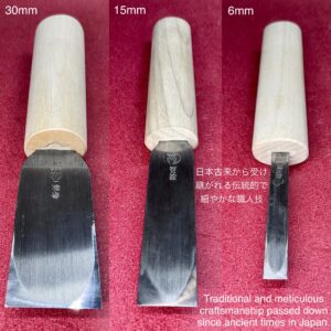 革包丁 24mm (青棒付き: 研磨剤) 火造り品