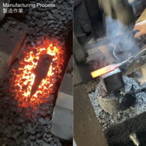 革包丁 24mm (青棒付き: 研磨剤) 火造り品