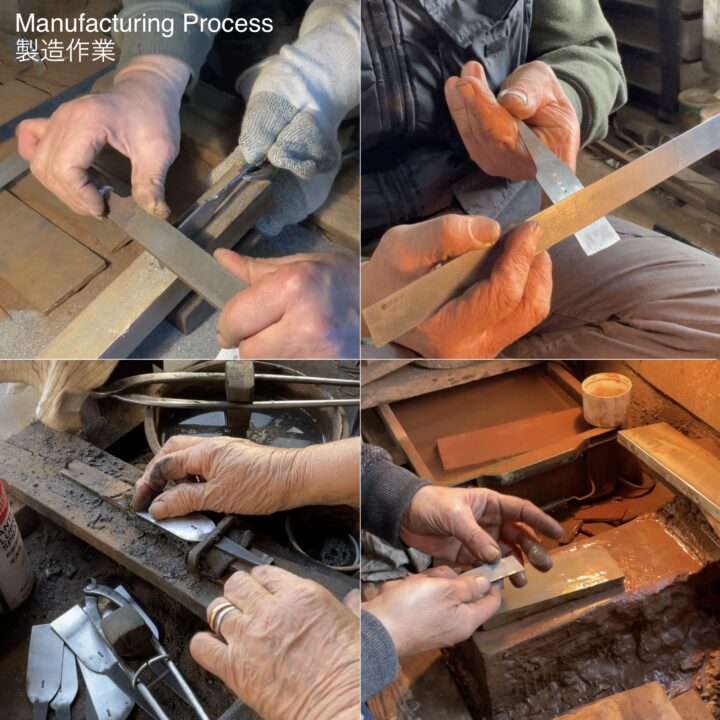 革包丁 24mm (青棒付き: 研磨剤) 火造り品