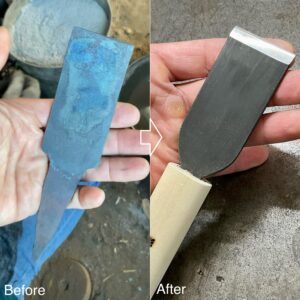 革包丁 24mm (青棒付き: 研磨剤) 火造り品
