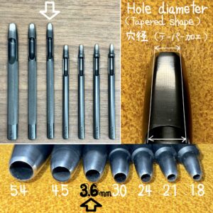 Round Hole Drive Punches 3.6mm