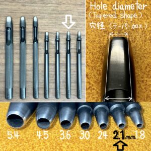 Round Hole Drive Punches 2.1mm