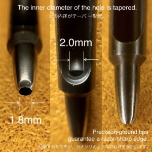 ハトメ抜き 1.8mm/ 6号