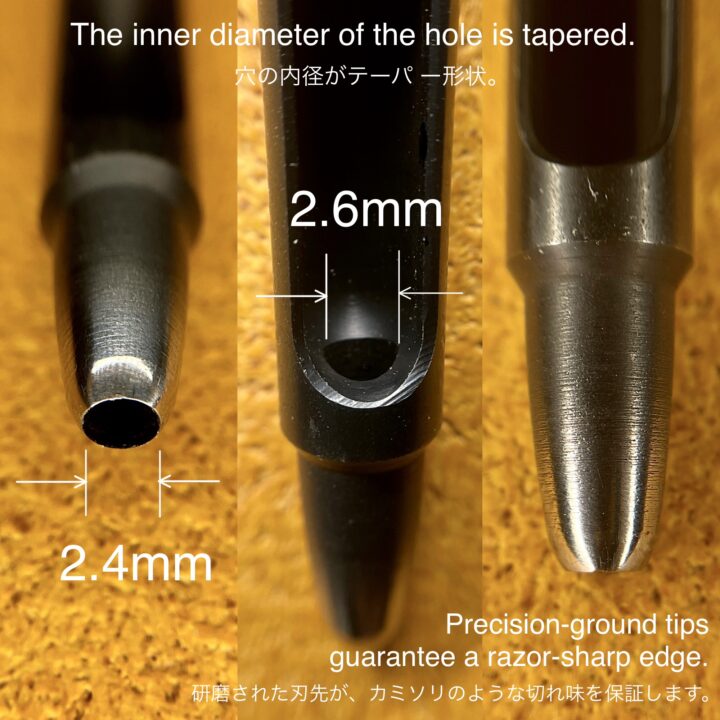 ハトメ抜き 2.4mm/ 8号