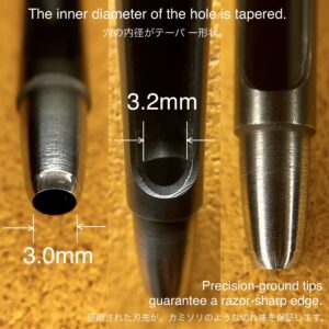 ハトメ抜き 3.0mm/ 10号
