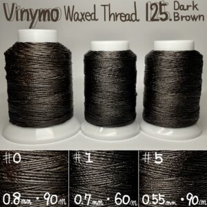 Vinymo 蝋引き糸【125.Dark Brown】