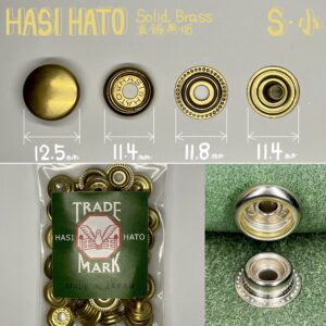 HASI HATO ジャンパーホック 小 (No.7060)【真鍮無垢】
