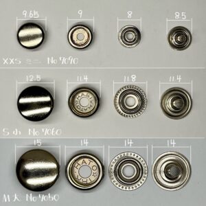 【HASI HATO】Ring Snaps (XXS/ No.7090) Nickel Plate