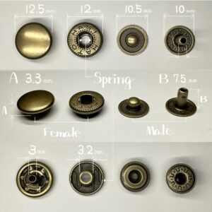 【HASI HATO】Spring Snaps (M/ No.5) Antique Brass Plate