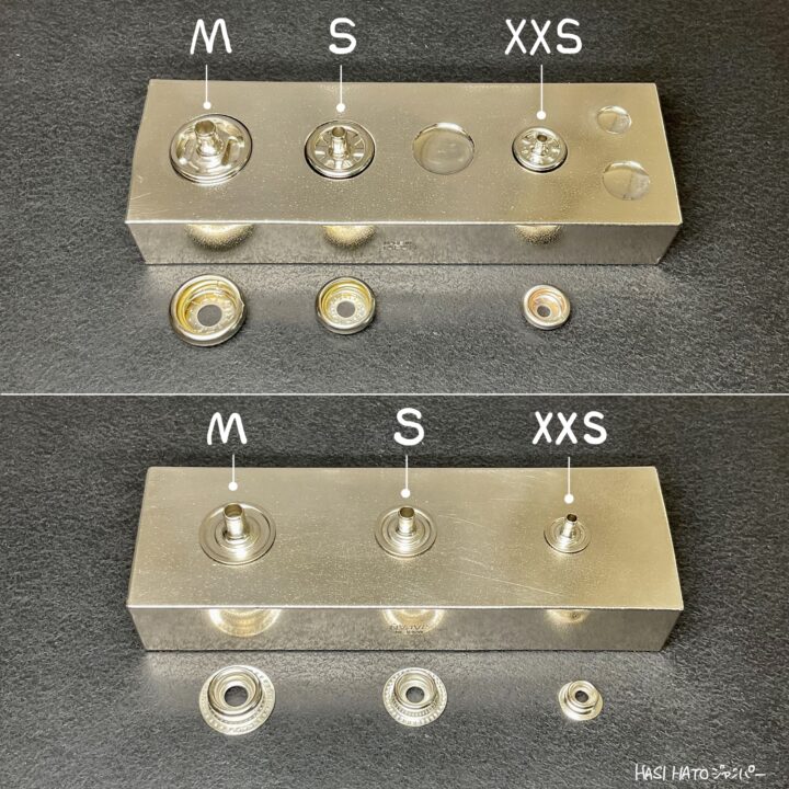 Spring Snap Setter (M) metal fittings: No.5(HASI HATO)/ 12.5mm(PRIM), Item  list