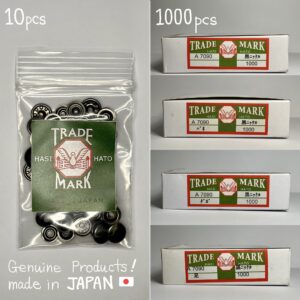 【HASI HATO】ジャンパーホック (ミニ/ No.7090) 黒ニッケル