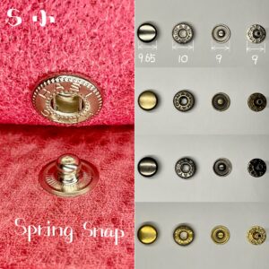 【HASI HATO】Spring Snaps (S/ No.1) Nickel Plate