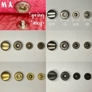 【HASI HATO】Spring Snaps (M/ No.5) Gunmetal Plate