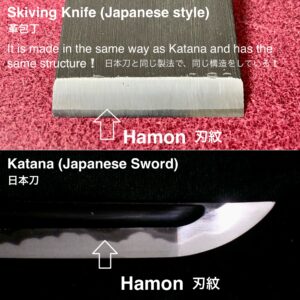 Skiving Knife 30mm (Japanese Style) Includes: Polishing compound