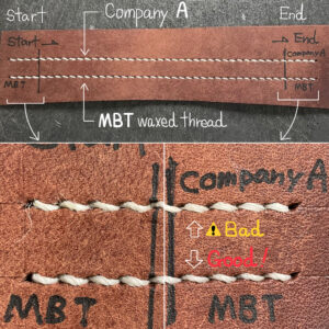 MBT waxed thread【53.Silver】