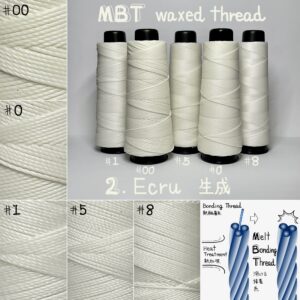 MBT waxed thread【2.Ecru】